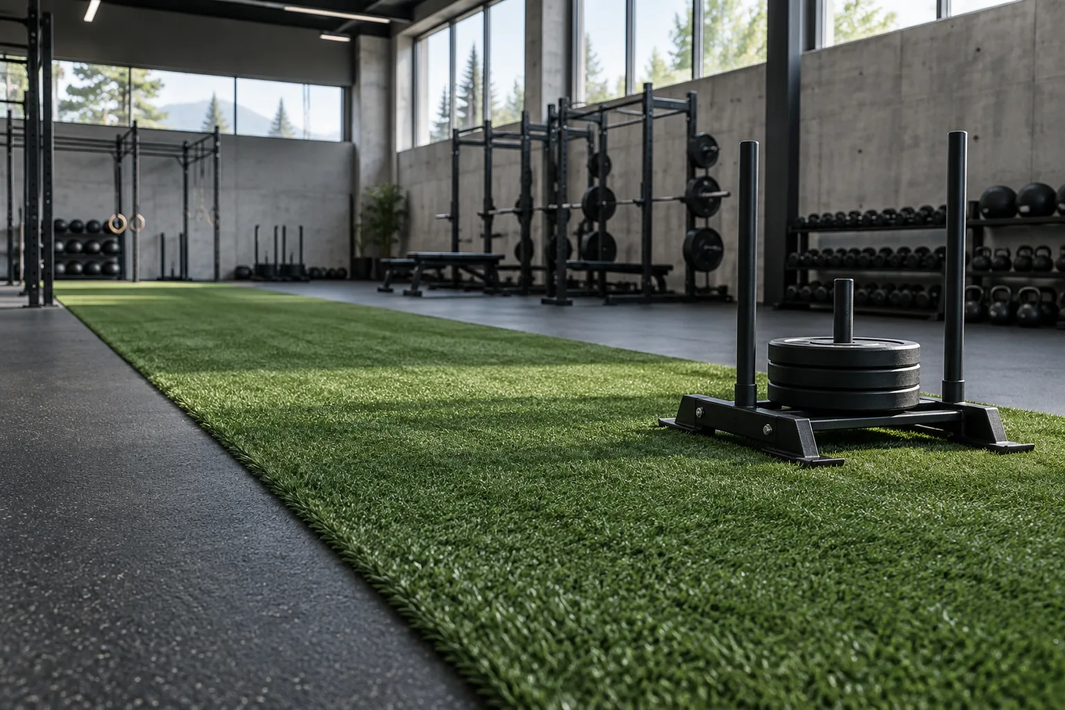 Gym & training turf — application example