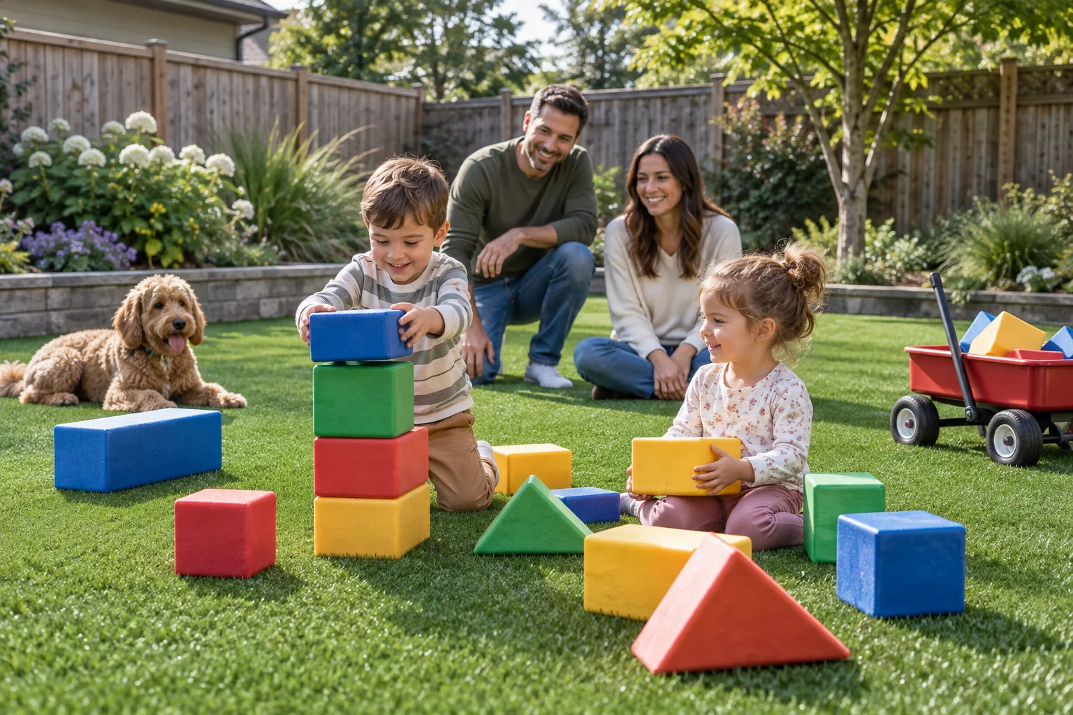 Play area turf systems — application example
